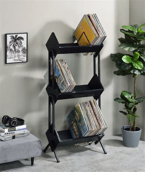 Musiea BX300 3 Tier Vinyl Record Holder for Albums, Magazine .